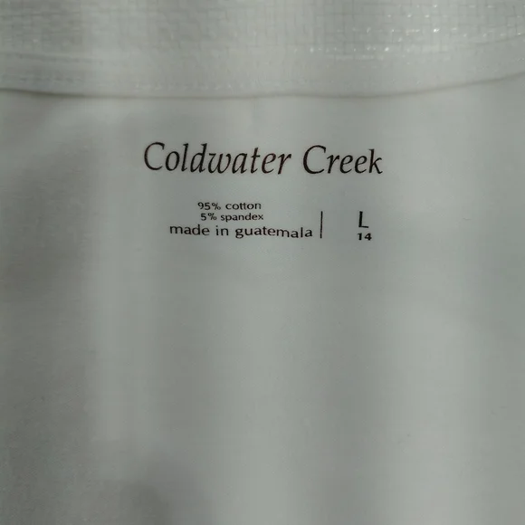 Coldwater Creek White Sleeveless Tank Top - Picture 4 of 8